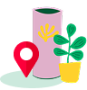 Plant with pot